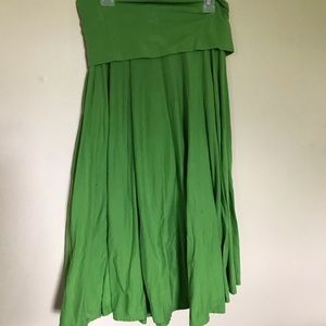 Green J.Crew skirt